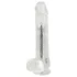 Crystal - vibrator sa vakuumskom čašicom (providan)