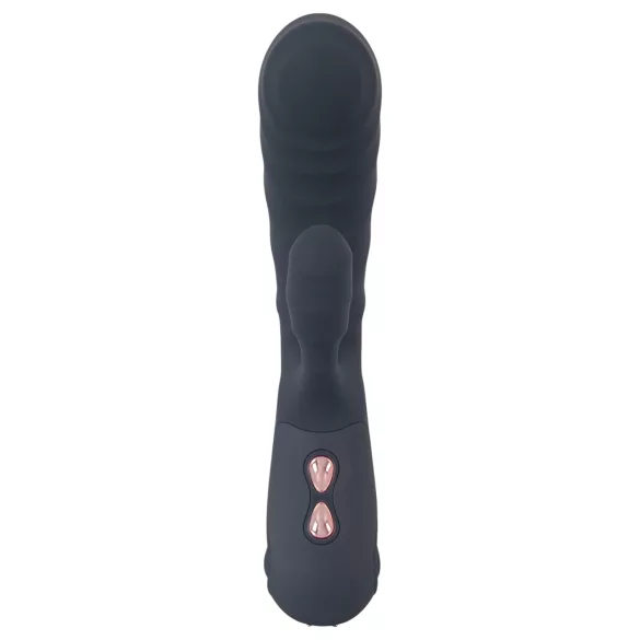You2Toys - Oh! Rabbit vibrator sa klitoralnim nastavkom (crni)