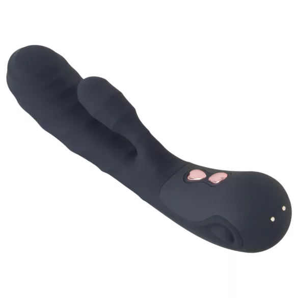 You2Toys - Oh! Rabbit vibrator sa klitoralnim nastavkom (crni)