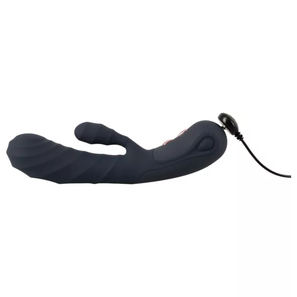 You2Toys - Oh! Rabbit vibrator sa klitoralnim nastavkom (crni)