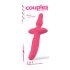 Par za užitak - Dvostruki vibrator i analni plug (pink)