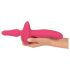 Par za užitak - Dvostruki vibrator i analni plug (pink)