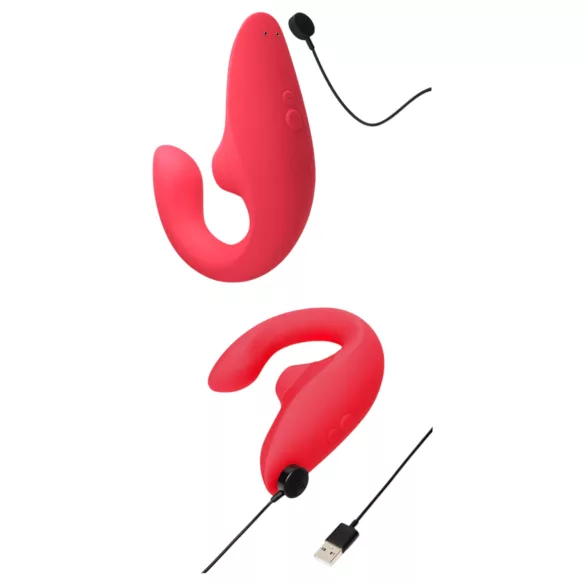 Womanizer Blend - vibrator za G-tačku i stimulator klitorisa (koralni)