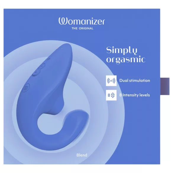 Womanizer Blend - G-tačka vibrator i stimulator klitorisa (plava)