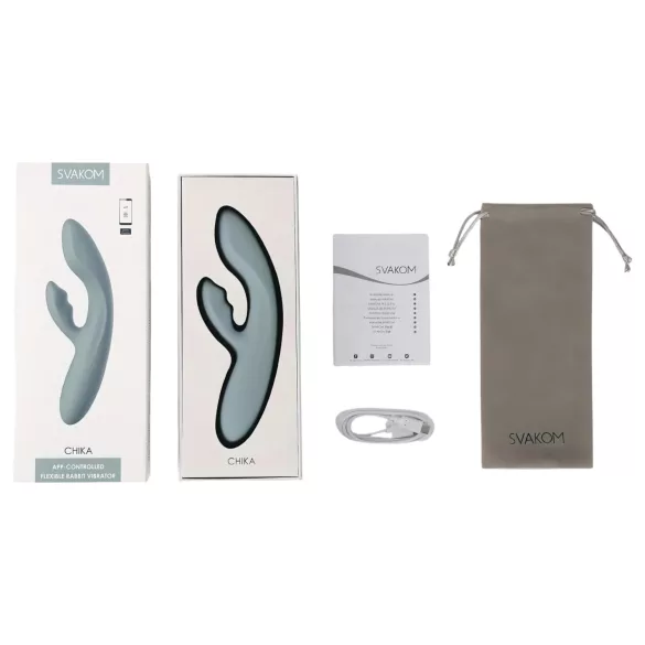 Svakom Chika - vibrator sa aplikacijom, sa rukom za klitoris (sivi)
