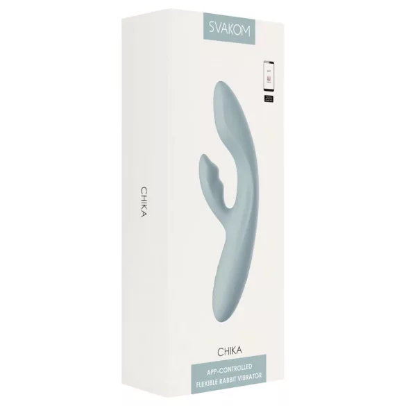 Svakom Chika - vibrator sa aplikacijom, sa rukom za klitoris (sivi)