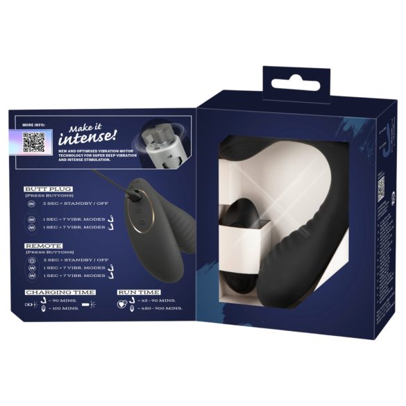 Intense - daljinski upravljivi vibrator za prostatu (crni)