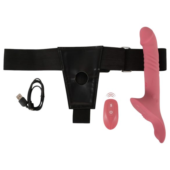 You2Toys - Set crvenih vibratora sa kaišem