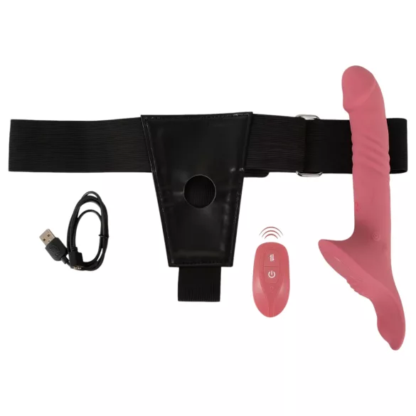 You2Toys - Set crvenih vibratora na kaiš
