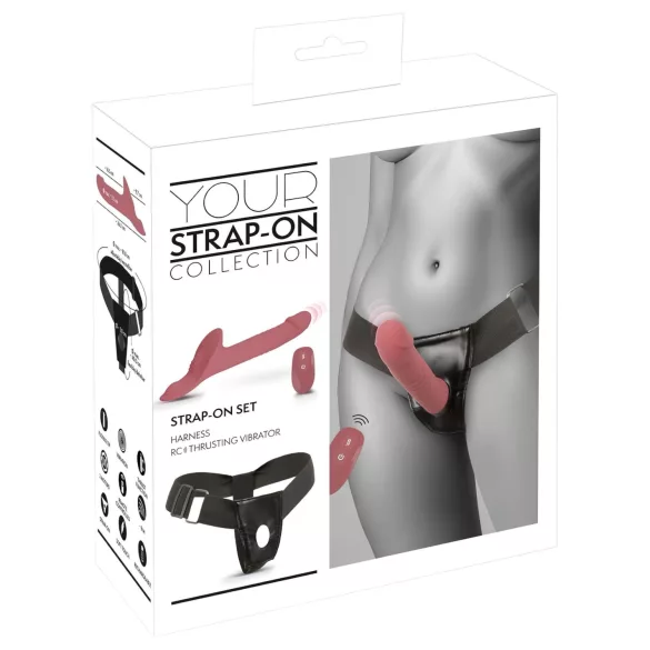You2Toys - Set crvenih vibratora na kaiš