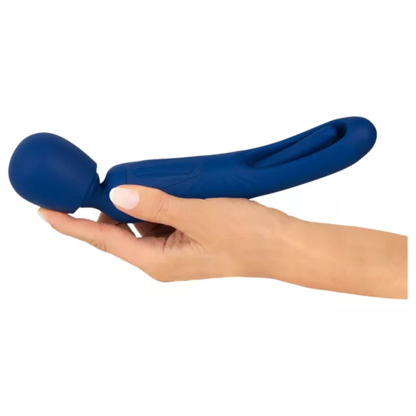 Smile - 2-u-1 vibrator sa jezičastim masažerom (plavi)