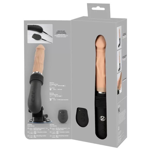 You2Toys RC Jebozovna Mašina - potisni vibrator (crna)
