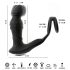 Rebel - tjerajući vibrator za prostatu (crna)