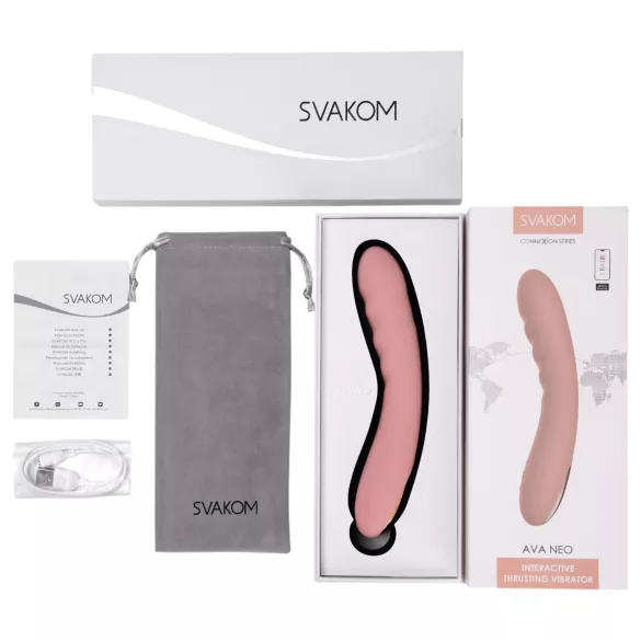 Svakom Ava Neo - pametni aplikacijom upravljani potiskujući G-tačka vibrator (roze)