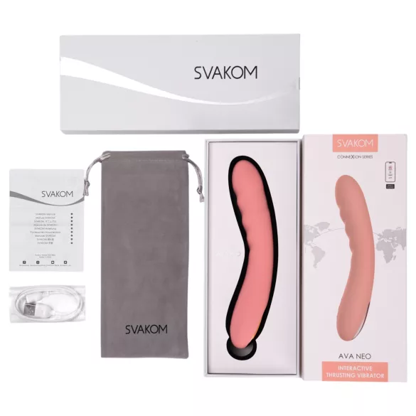 Svakom Ava Neo - pametni aplikacijom upravljani potiskujući G-tačka vibrator (roze)