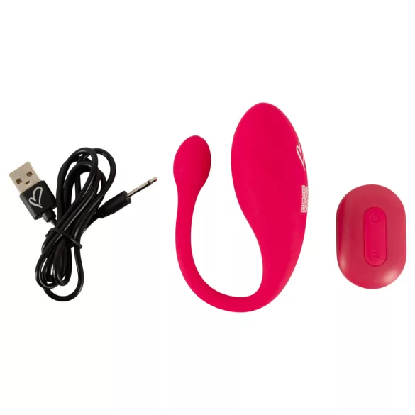 Beau Coeur Koral - vibrirajuće jaje sa daljinskim upravljačem (pink)