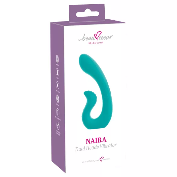 Beau Coeur Naira - G-tačka i klitoralni vibrator (zeleno)