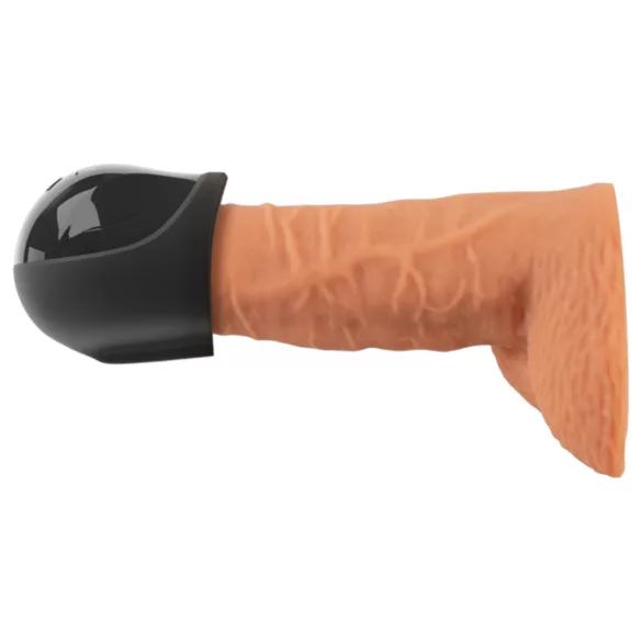 Rebel - vodootporni vibrator u obliku žira (crni)