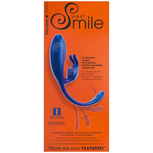 Smile - G-tačka i klitoralni vibrator (plava)