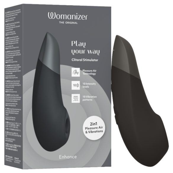 Womanizer Enhance - vazdušni klitoralni stimulator (crni)