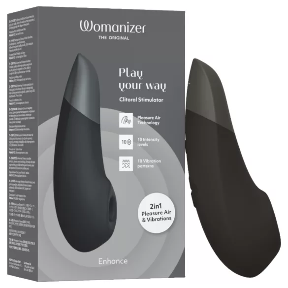 Womanizer Enhance - vazdušni stimulator klitorisa (crni)