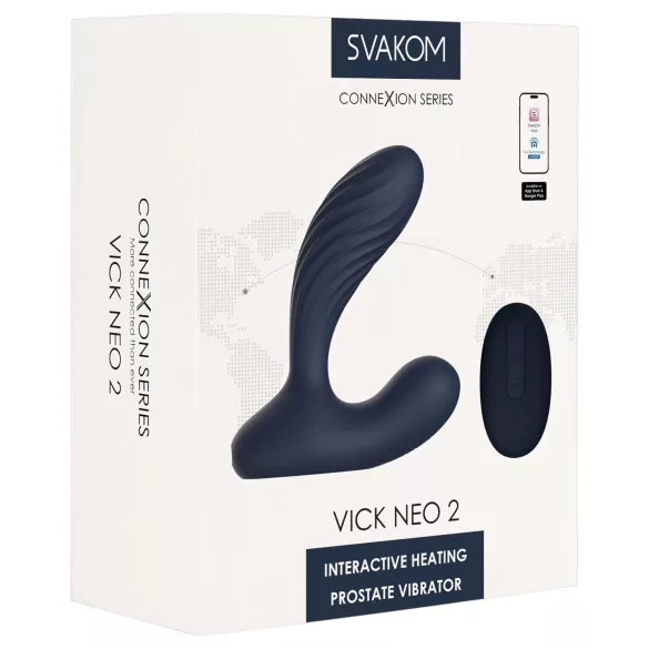 Svakom Vick Neo 2 - pametni analni vibrator (plavi)