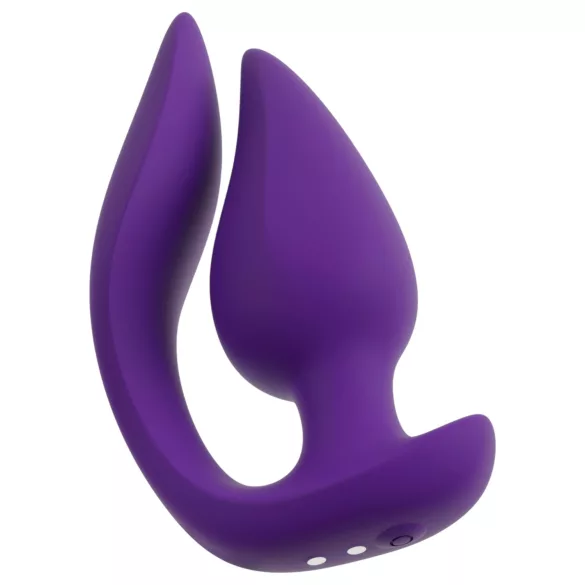 Smile - 2u1 analni vibrator i stimulator za klitoris (ljubičasti)