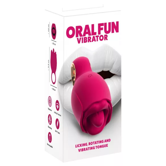 You2Toys Oral Fun - vibrator za klitoris u obliku jezika (ružičasti)