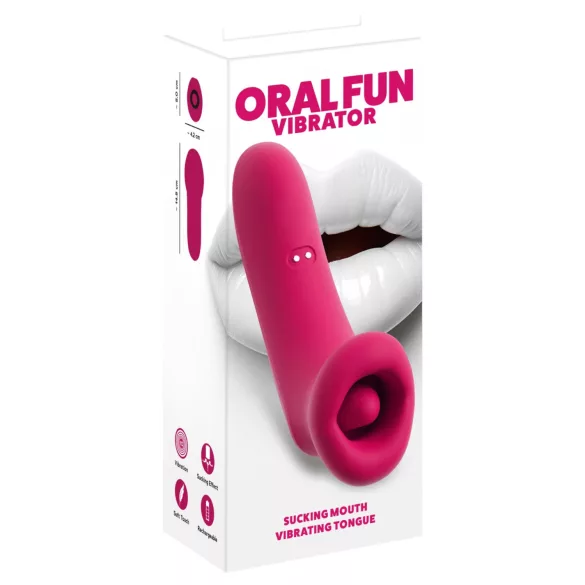 You2Toys Oral Fun - sisaljivač klitorisa sa sisanjem i jezičkom (roze)