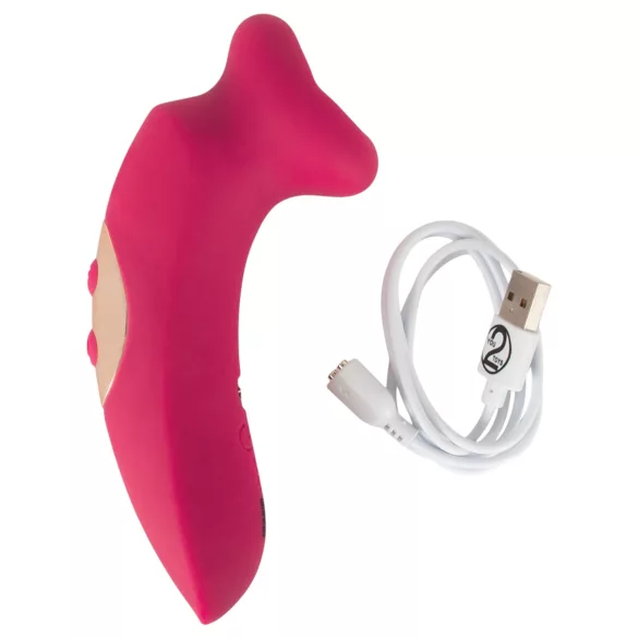 You2Toys Oral Fun - sisaljivač klitorisa sa sisanjem i jezičkom (roze)