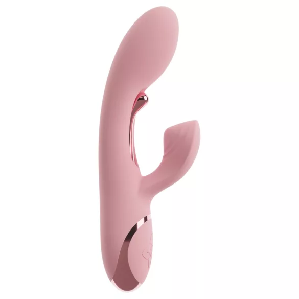 Beau Coeur Avenor - G-tačka vibrator sa jezičkom i ručicom za klitoris (pink)