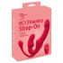 You2Toys Strapless - kaiš bez naramenica, trokraki vibrator (roze)