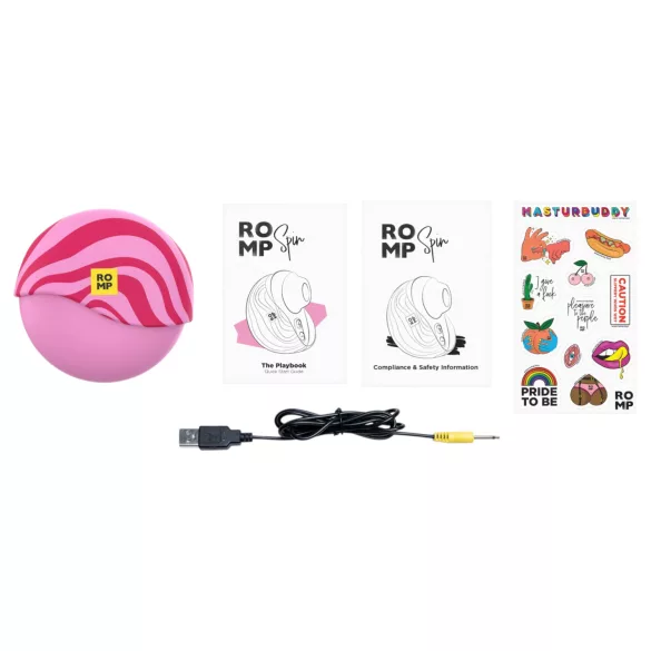 ROMP Spin - talasasti stimulator klitorisa na vazdušni pritisak (roze)