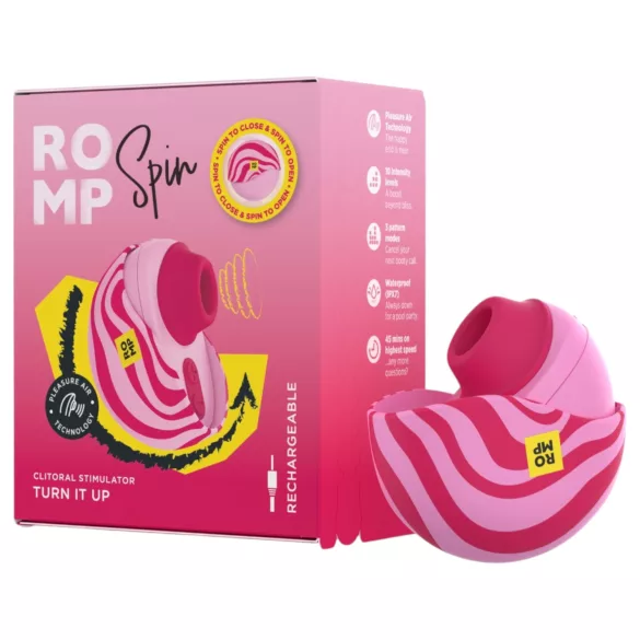 ROMP Spin - talasasti stimulator klitorisa na vazdušni pritisak (roze)