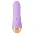 Cuties - bežični, vodootporni mini vibrator sa klitorisnim nastavkom (ljubičasti)