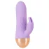 Cuties - bežični, vodootporni mini vibrator sa klitorisnim nastavkom (ljubičasti)