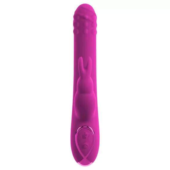 Sweet Smile - vibrator sa izbočinom i rotirajućim ručicama za klitoris (roze)