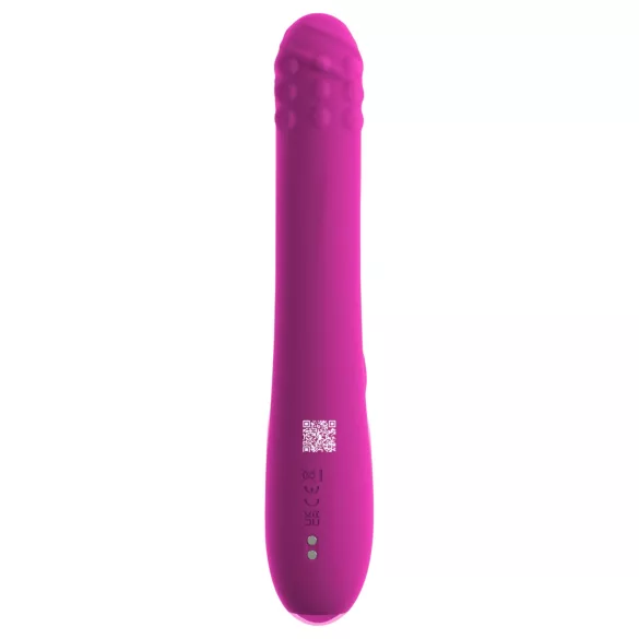 Sweet Smile - vibrator sa izbočinom i rotirajućim ručicama za klitoris (roze)