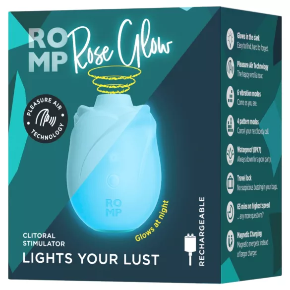 ROMP Rose Glow - stimulator klitorisa sa vazdušnim talasima (plavi)