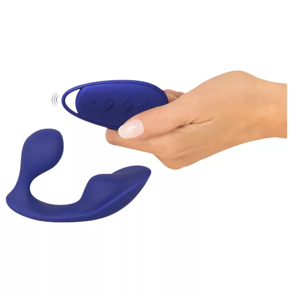 SMILE - daljinski analni i panty vibrator (plavi)