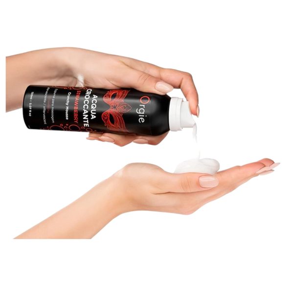 Orgie Acqua Croccante - Penušava masažna krema - Jagoda (150ml)