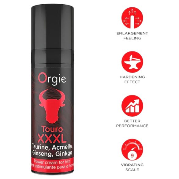 Orgie Touro XXXL - krem za pojačanje erekcije (15ml)