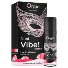   Orgie Dual Vibe - uniseks tekući vibrator - Jagoda - Džin Tonik (15ml)