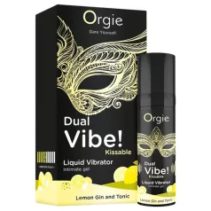 Orgie Dual Vibe - unisex tečni vibrator - Gin Tonic (15ml)