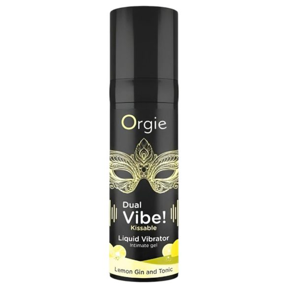 Orgie Dual Vibe - unisex tečni vibrator - Gin Tonic (15ml)