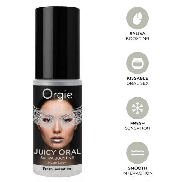 Orgie Juicy Oral - sprej za pojačavanje doživljaja poljupca i oralnog seksa (15 ml)