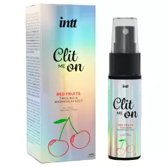   intt Clit Me On - tečni vibrator sprej za klitoris - crveno voće (12 ml)