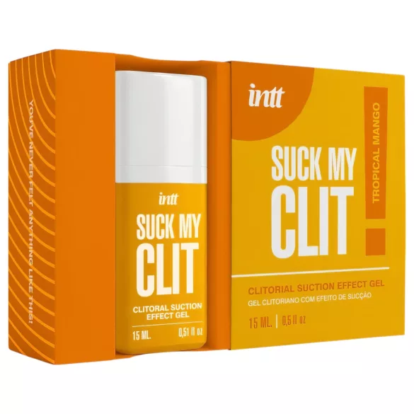 Intt Suck My Clit - gel za stimulaciju klitorisa za žene - mango (15 ml)