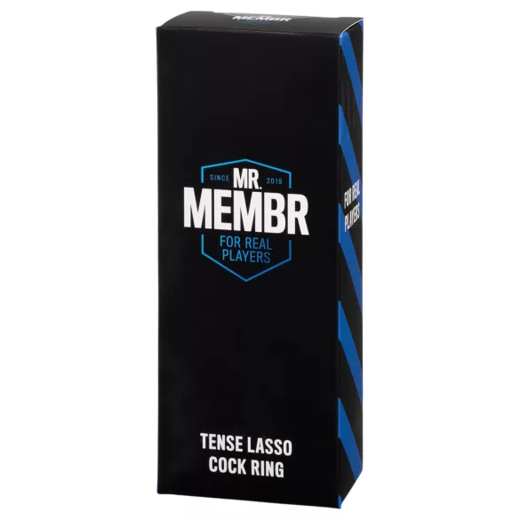 MR.MEMBR Tense - подесиви ласо прстен за пенис (црни)