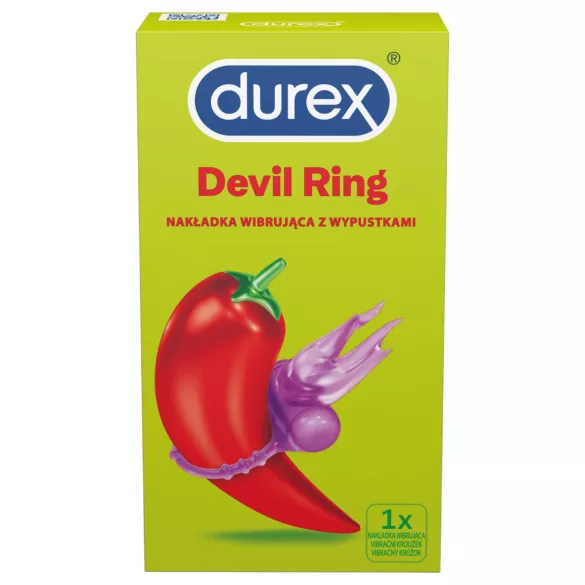 Durex Mali Vrag - vibracioni prsten za penis (ljubičasti)